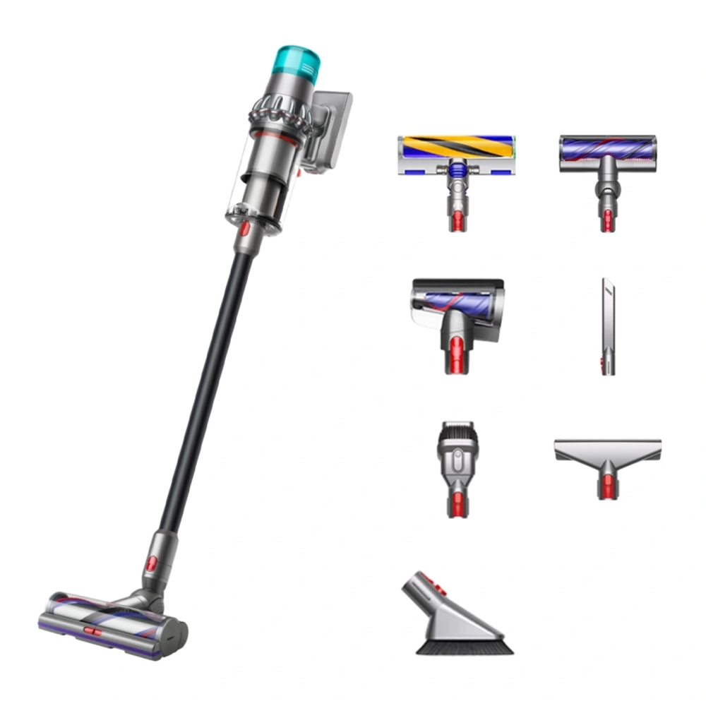 Вертикальный беспроводной пылесос Dyson V15 Detect Total Clean (SV47) Nickel/Black