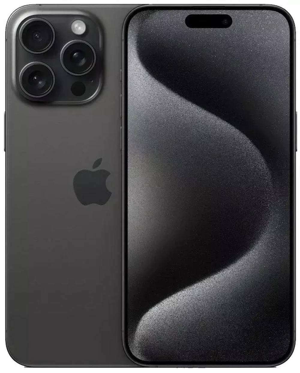 iPhone 15 Pro Max 256 ГБ, Dual: nano SIM + eSIM, черный титан
