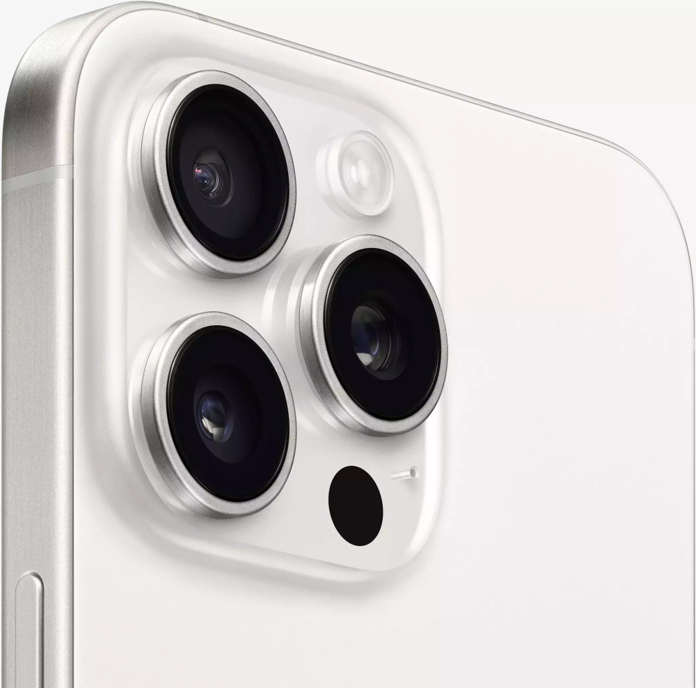iPhone 15 Pro 128 ГБ, Dual: nano SIM + eSIM, белый титан