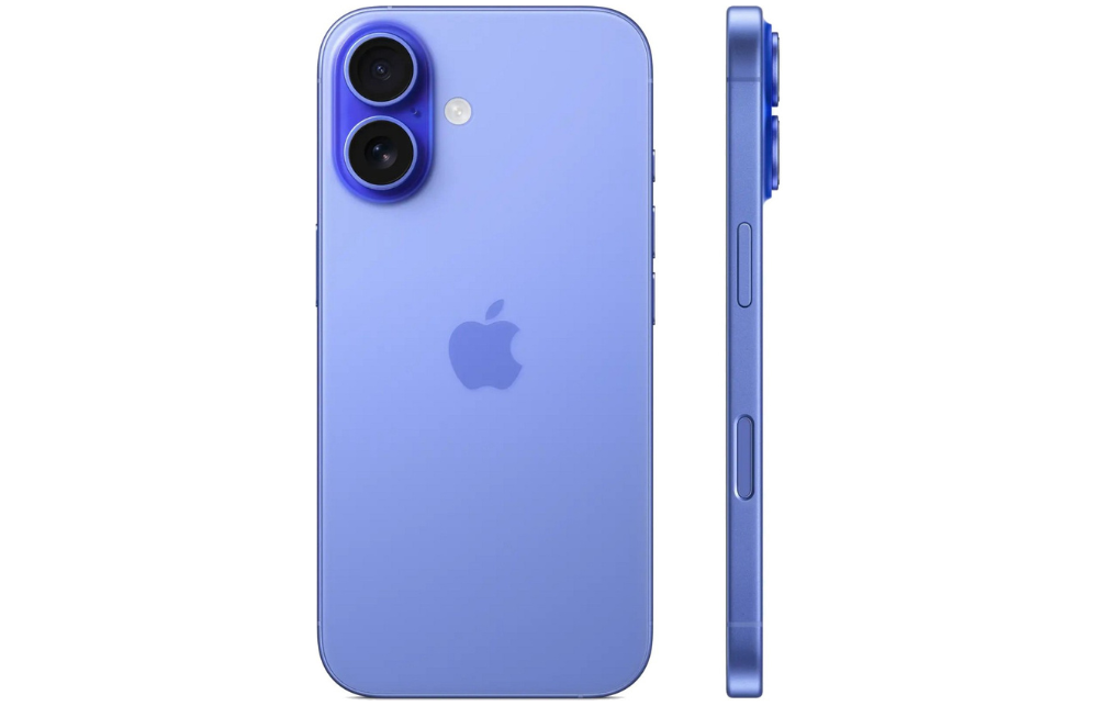 iPhone 16 128 ГБ, голубой