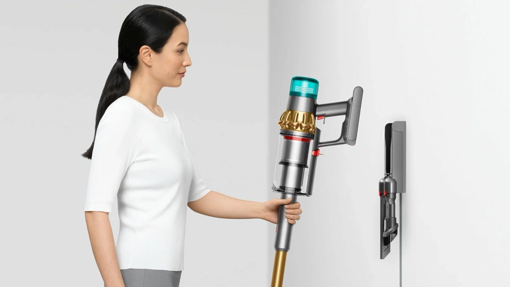 Вертикальный беспроводной пылесос Dyson V15 Detect Absolute (SV47) Gold/Gold