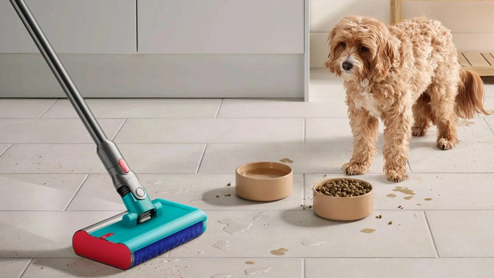 Вертикальный беспроводной пылесос Dyson V15s Detect Submarine (SV47) Yellow/Nickel