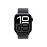 Apple Watch Series 10 42mm Jet Black Aluminum Case with Sport Loop, Ink