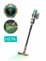Вертикальный беспроводной пылесос Dyson V15 Detect Total Clean (SV47) Nickel/Black