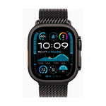 Apple Watch Ultra 2 (2024) 49mm Black Titanium Case with Black Titanium Milanese Loop L