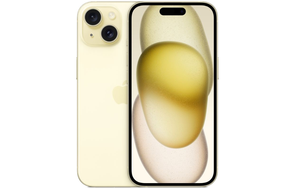 iPhone 15 256 ГБ, жёлтый