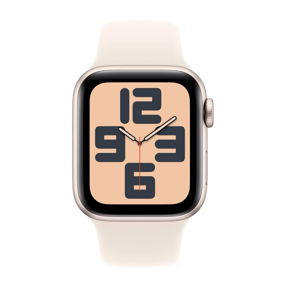 Apple Watch SE 2024 GPS 44mm Starlight Aluminium Case with Starlight Sport Band M/L
