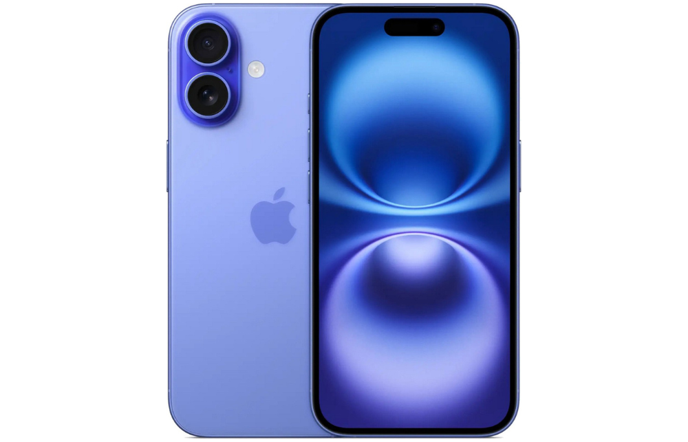 iPhone 16 128 ГБ, голубой