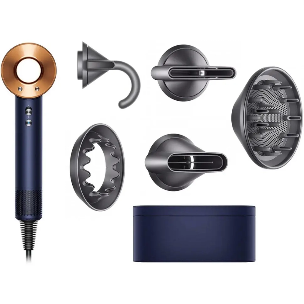 Фен Dyson Supersonic HD08 Prussian Blue/Rich Copper (наша вилка), с кейсом